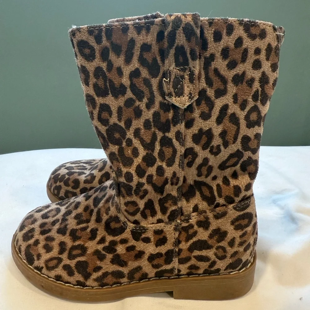 Leopard Print Boots - Picture 2 of 3
